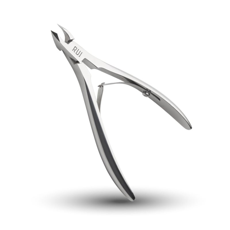 Rui Smiths Ultra-Premium Stainless Steel Cuticle Nippers - Professional Stainless Steel Cuticle Cutters - Japanese Handle, Mirror Finish - 4mm Jaw, Double Spring - Image 1
